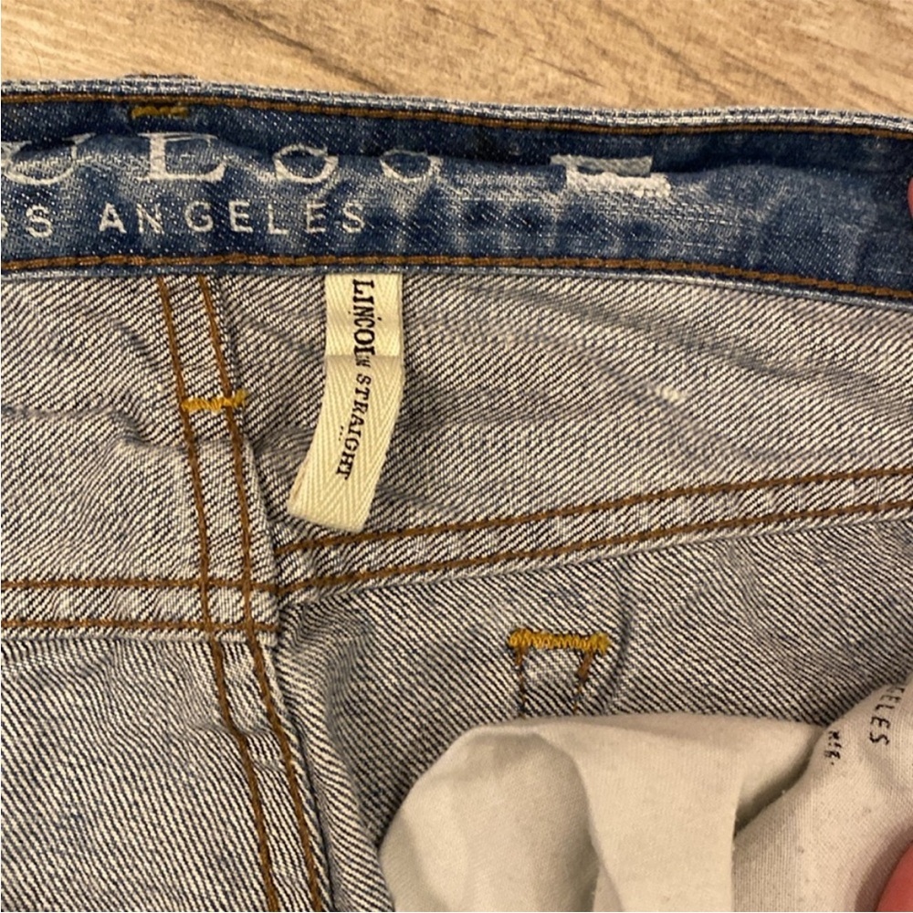 MEN-GUESS Men's Blue Jeans slim straight 32x30 - Picture 2 of 8